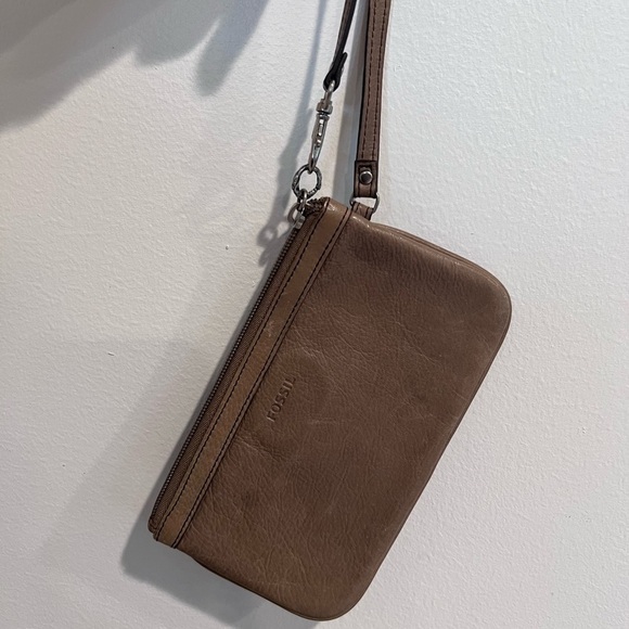 Fossil Patchwork Leather Multicolor Wristlet Wallet Key Per Soft - Picture 2 of 5